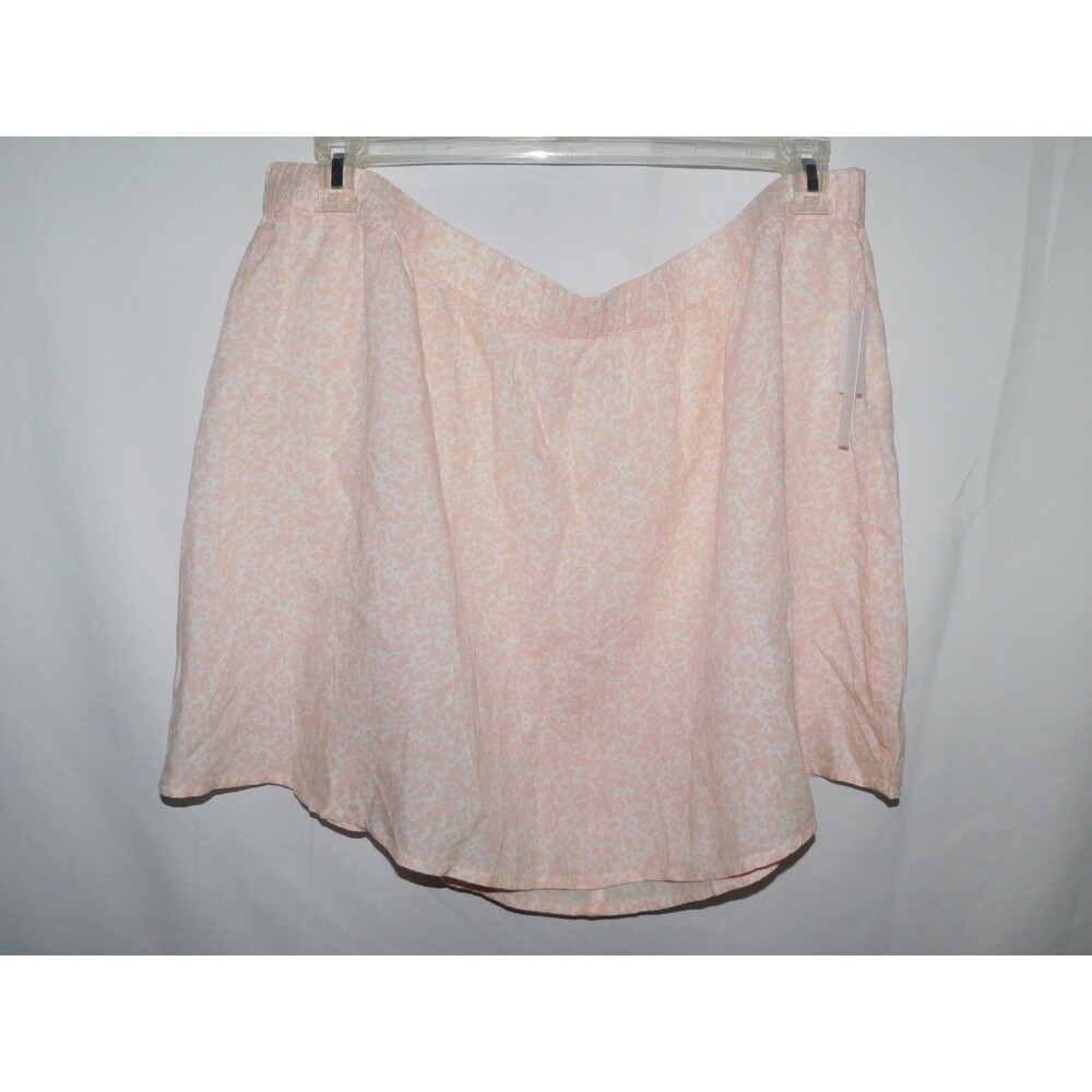 Abound White Pink Mini Moo Mini Skirt Size 2X ~NWT~